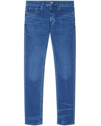 Versace - Slim-Fit-Jeans mit Medusa-Stickerei - Lyst