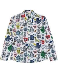 Walter Van Beirendonck - Chemise Boutonnée À Imprimé Graphique - Lyst