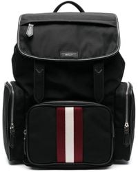 Bally - Code Stripe-Detail Backpack - Lyst