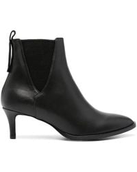 Peserico - Pointed-Toe Leather Ankle Boots - Lyst