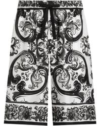 Dolce & Gabbana - Bermuda Shorts Met Maiolica-Print - Lyst