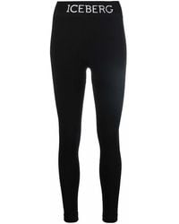 Iceberg - Logo Print Leggings - Lyst