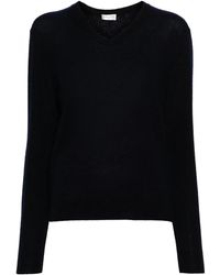 Saint Laurent - V-Neck Knitted Jumper - Lyst