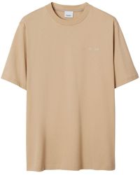 Burberry - T-shirt girocollo con stampa - Lyst