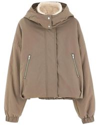 Bellerose - Herna Hooded Faux-Fur Collar Jacket - Lyst