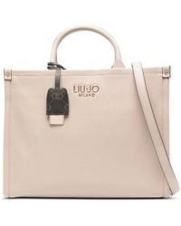 Liu Jo - Logo-Charm Top-Handles Tote Bag - Lyst