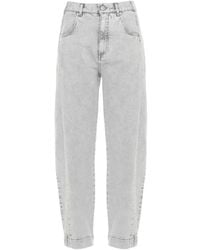 Panicale - Cuffed Jeans - Lyst