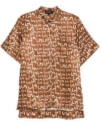 Lee Mathews - Logo-Print Short-Sleeve Shirt - Lyst