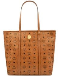 MCM - Toni Logo-Print Tote Bag - Lyst