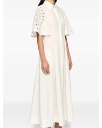 Clea Theron Midi Dress in Green | Lyst