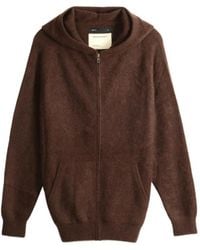 Frenckenberger - Zip-Up Knit Hoodie - Lyst