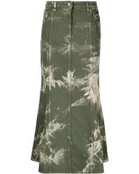 MSGM - Tie-dye Fluted Maxi Skirt - Lyst