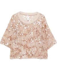 Imperial - T-Shirt À Sequins - Lyst