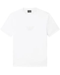 Emporio Armani - Round Neck Logo T-Shirt - Lyst