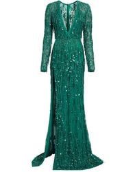 Elie Saab - Bead-Embellished Maxi Dress - Lyst