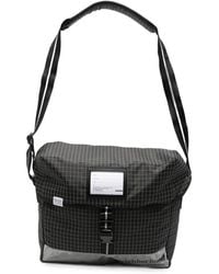 Neighborhood - Grid-Pattern Messenger Bag - Lyst
