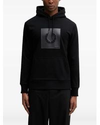 Fred Perry - Logo-Patch Hoodie - Lyst