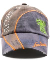 Acne Studios - Embroidered Distressed Hat - Lyst