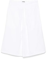 Jil Sander - Cotton Poplin Skirt - Lyst