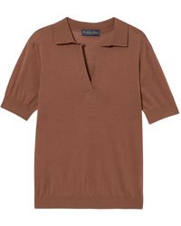 Brooks Brothers - Cotton-Blend Polo Top - Lyst