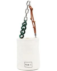 Plan C - Borsa A Secchiello Con Logo - Lyst