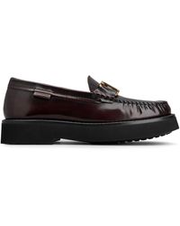 Tod's - Logo-Buckle Leather Loafers - Lyst
