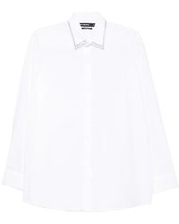 KARL LAGERFELD - Stud-Embellished Loose-Fit Shirt - Lyst