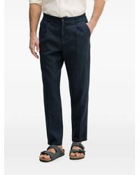 Mos Mosh - Baldo Porro Pleated Elasticated-Waistband Trousers - Lyst