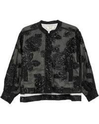 Psophia - Floral-Fil-Coupé Jacket - Lyst