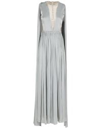Nissa - Crystal-Embellished Chiffon Maxi Dress - Lyst
