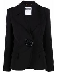 Moschino - Oversized-Button Tailored Blazer - Lyst