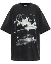 Off-White c/o Virgil Abloh - Graphic-Print Mini T-Shirt Dress - Lyst