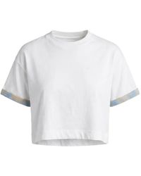 ASKK NY - Check-Cuff T-Shirt - Lyst