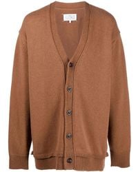 Maison Margiela - Elbow-Patch V-Neck Cardigan - Lyst