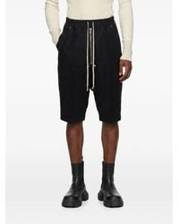 Rick Owens - Drawstring-Waist Drop-Crotch Shorts - Lyst