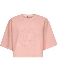 Fendi - 3 D ' Roma' T -shirt - Lyst