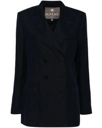 N.Peal Cashmere - Ava リネン ダブルジャケット - Lyst