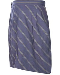 Vivienne Westwood - Gestreepte Gesmockte Midi-Rok - Lyst