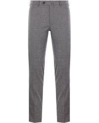 Incotex - Pantalones de lana con motivo de microcuadros - Lyst