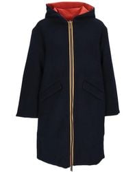 K-Way - Shala Hooded Reversible Coat - Lyst