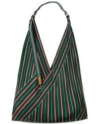 MULTITUDES BAGS - Stella Pleated Striped Tote Bag - Lyst