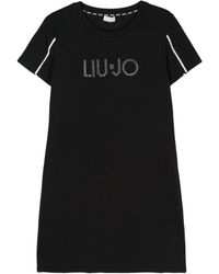 Liu Jo - Vestido tipo camiseta con logo - Lyst