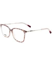 Missoni - Zigzag-Pattern Rectangle-Frame Glasses - Lyst