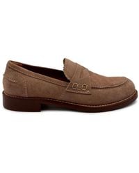 Guglielmo Rotta - Stitched Scalloped-Edge Loafers - Lyst