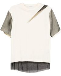 Undercover - T-Shirt En Coton À Design Superposé - Lyst