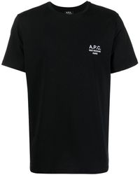 A.P.C. - T-shirt Raymond à logo brodé - Lyst