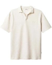 Gabba - Gablio Waffle-Knit Embroidered-Logo Polo Shirt - Lyst