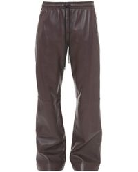 JW Anderson - Drawstring Wide-leg Leather Trousers - Lyst