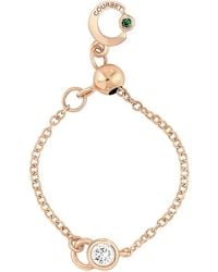 COURBET - 18Kt Recycled Rose Laboratory-Grown Diamond Co Adjustable Chain Ring - Lyst