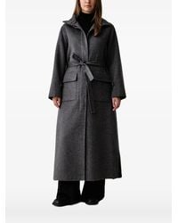 Kaos - Belted Button-Front Coat - Lyst
